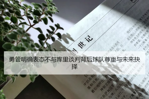 勇管明确表态不与库里谈判背后球队尊重与未来抉择
